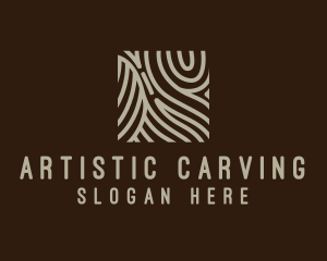 Carving - Land Map Lines logo design