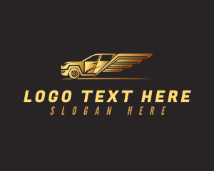 Luxury Car - Luxury Automotive Car Wing logo design