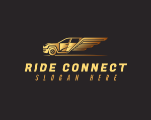 Rideshare - Luxury Automotive Car Wing logo design