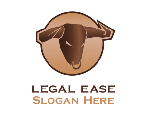Livestock - Bull Horn Ring logo design