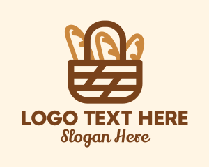 Pastry Shop - Fresh Bread Basket logo design