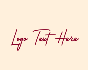 Style - Beauty Script Apparel logo design