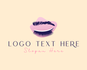 Brow Lounge - Beauty Eyelashes Makeup logo design
