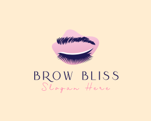 Beauty Eyelashes Makeup logo design