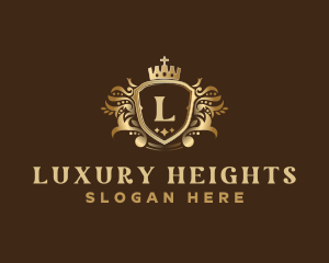 Luxury Crown Shield logo design