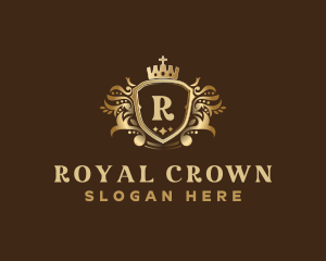 Luxury Crown Shield logo design