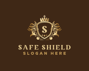 Luxury Crown Shield logo design