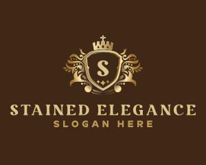 Luxury Crown Shield logo design