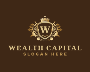 Luxury Crown Shield logo design