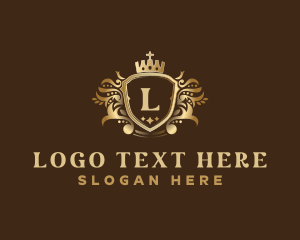 Luxury - Luxury Crown Shield logo design