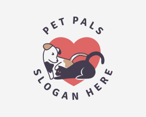 Pet Cat Dog logo design