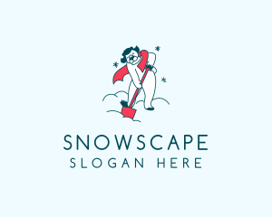 Snow - Snow Plowing Bear logo design