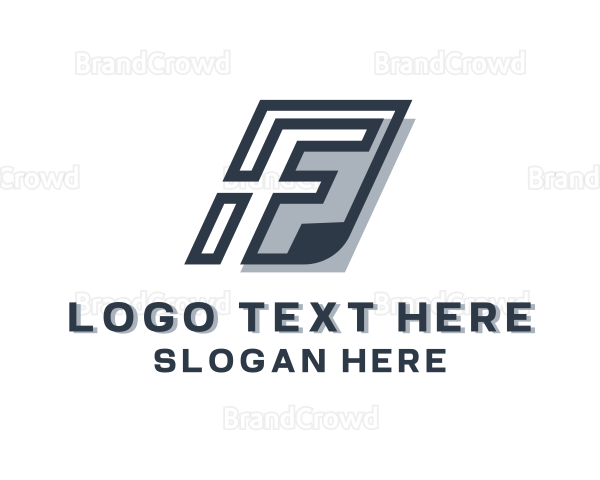 Creative Paper Letter F Logo