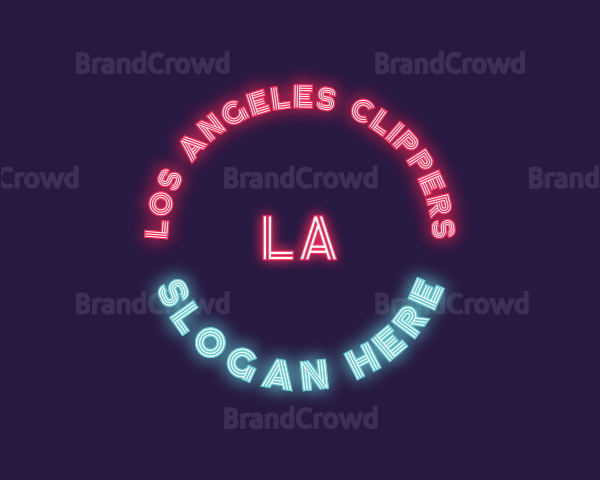 Neon Light Night Club Logo