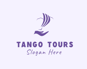 Balloon Tour Hand logo design