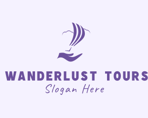 Balloon Tour Hand logo design