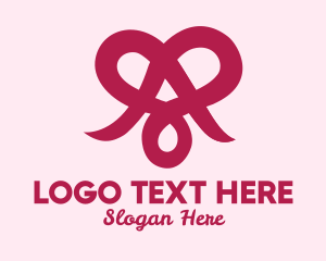 Loop - Purple Romantic Heart logo design