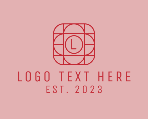 Geometric Flower Home Decor logo design