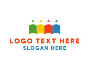 Paper - Color Pencil Books logo design