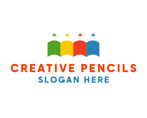 Color Pencil Books logo design