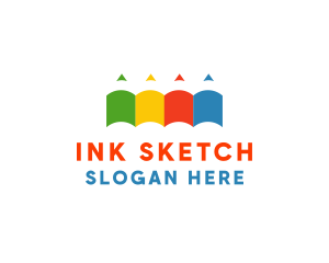 Color Pencil Books logo design