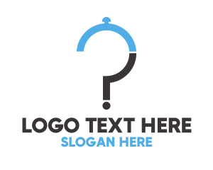 Punctuation - Food Question App logo design