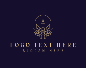 Floral - Floral Candle Decor logo design