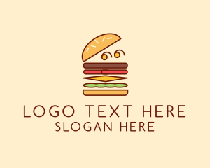 Cuisine - Burger Fast Food logo design