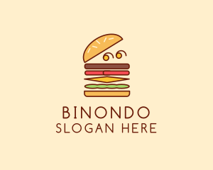 Sandwich - Burger Fast Food logo design