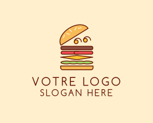 Food Stand - Burger Fast Food logo design