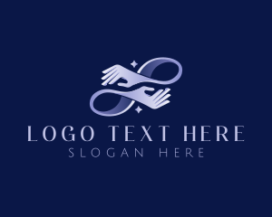 Helping Hand - Hand Infinity Lifestyle logo design
