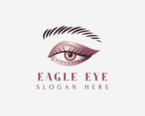 Metallic Eye Makeup logo design