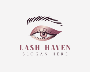 Metallic Eye Makeup logo design