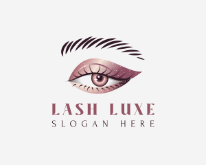 Metallic Eye Makeup logo design