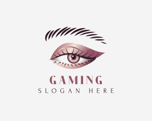 Makeup - Metallic Eye Makeup logo design