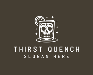 Drink - Skull Cocktail Drink logo design