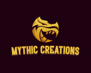 Mythic - Monster Dragon Avatar logo design