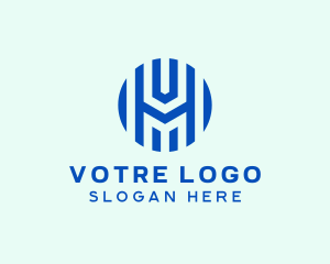 Blue - Professional Business Letter H logo design