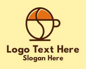 Coffee Bean Cup Logo