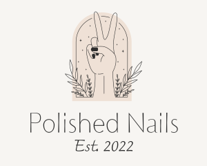 Hand Peace Nail Salon logo design