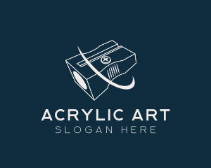 Art Pencil Sharpener logo design