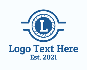Marine - Marine Navy Letter logo design