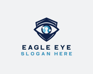 Security Eye Keyhole logo design