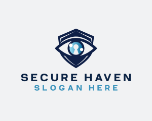 Privacy - Security Eye Keyhole logo design