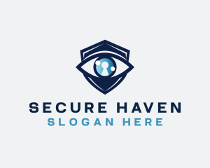 Security Eye Keyhole logo design