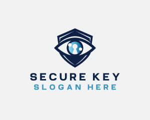 Security Eye Keyhole logo design