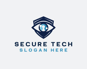 Security - Security Eye Keyhole logo design