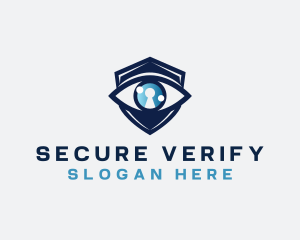 Security Eye Keyhole logo design