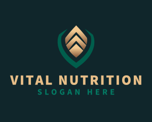 Digital Shield Letter V logo design