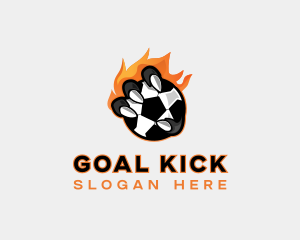 Soccer - Flaming Soccer Football logo design